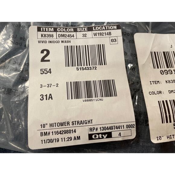 NWT J.Crew Point Sur Hightower Straight Jean in Vivid Indigo Wash, Size 32 - Picture 13 of 13